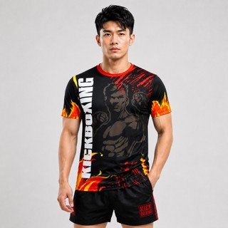 Áo Thun Võ Thuật Fighter K01 - Kickboxing Áo Thun Võ Thuật, Thể Thao Cực Đẹp