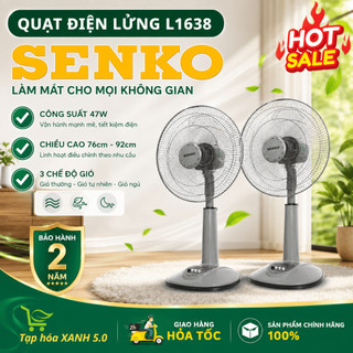 Quạt Lửng Senko L1638 Chính Hãng Với 3 Tốc Độ Gió Không Ồn, Công Suất 45W, Lõi Đồng, Bảo Hành 2 Năm