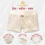 Quần Lót Nữ Dáng Đùi Chất Su Mịn Mát Thoáng Khí, Quần Chip Nữ Phối Ren Mềm Kháng Khuẩn AMYBRA L6448
