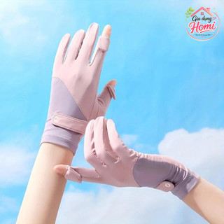 Găng Tay Chống Nắng Chống Tia Uv Cao Cấp Chất Liệu Thun Lạnh Thoáng Khí