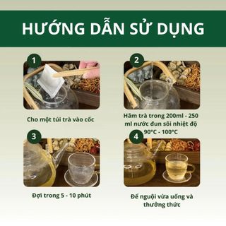 Trà Sâm Tố Nữ Túi Lọc - Nở Ngực, Giảm Nám, Cải Thiện Sinh Lý Nữ - Triệu Quang Túi 30 Lọc