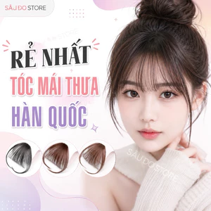 Mái giả thưa kẹp – Tóc mái giả Hàn Quốc tự nhiên, nhẹ, không lộ