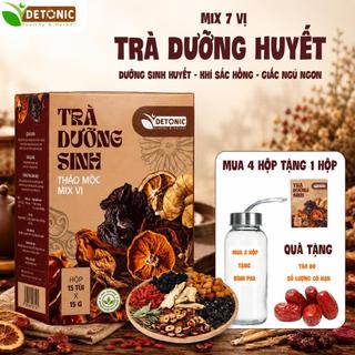 Trà dưỡng huyết DETONIC giúp bổ máu và giảm các triệu chứng mệt mỏi, chóng mặt, suy nhược cơ thể nguyên liệu thiên nhiên