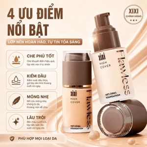 Kem Nền Che Phủ Cao XIXI Mỏng Nhẹ Tự Nhiên, Lâu Trôi 12H, Kiềm Dầu Không Mốc, Foundation Cho Mọi Loại Da D754