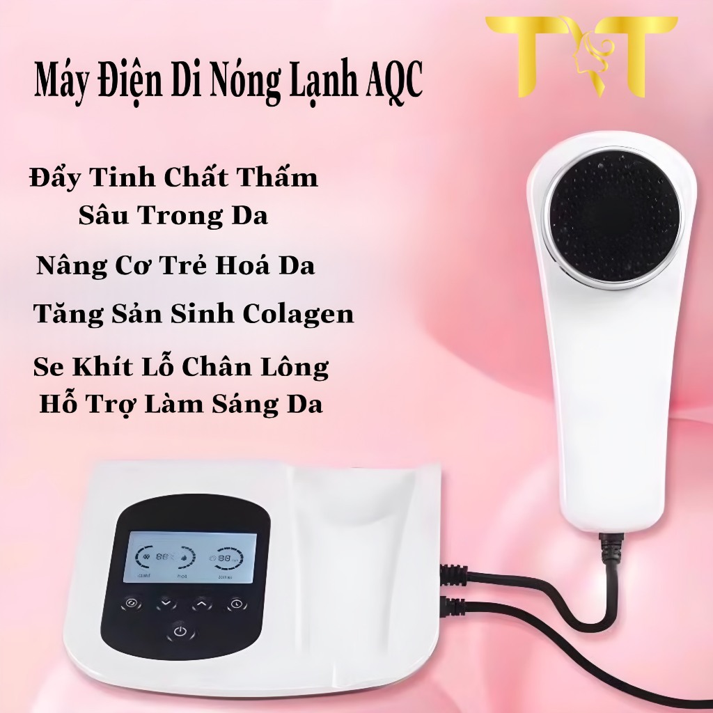 MÁY ĐIỆN DI NÓNG LẠNH AQC, ĐẨY TINH CHẤT, NÂNG CƠ XÓA NHĂN, SE KHÍT LỖ CHÂN LÔNG, TRẺ HÓA DA MẶT