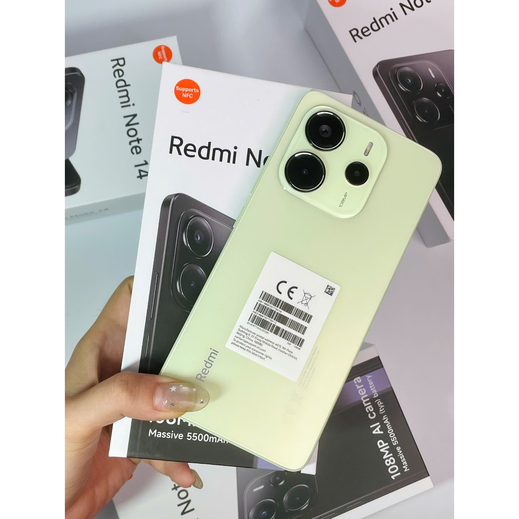 [Chính hãng] Điện Thoại Xiaomi Note 14 Fullbox Mới Nguyên Seal Màn AMOLED Cam 108MP NFC BH 18 Tháng