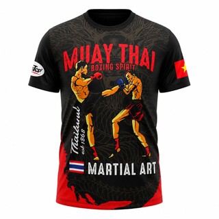 Áo Thun Võ Thuật Fighter M01 - Áo Thun Muay Thái Dragon, KickBoxing, Boxing – Never Give Up