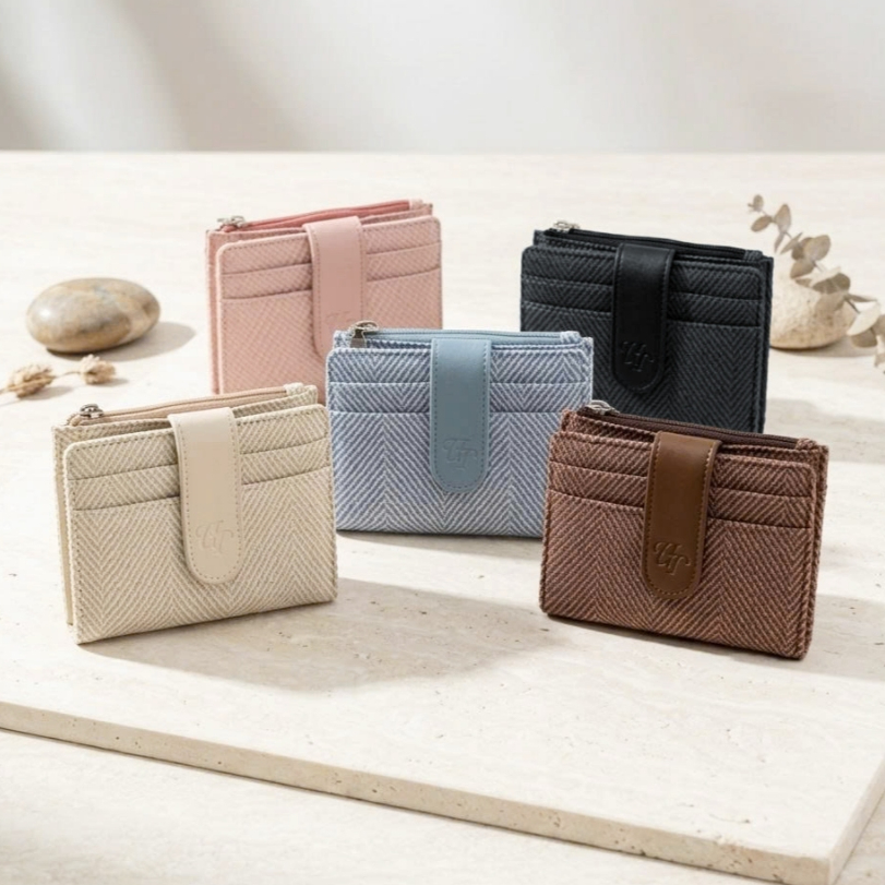 Ví Cầm Tay Da Pu CANDI Nam Nữ Bóp Đựng Tiền Thẻ Công Nghệ RFID BLOCKING Bảo Mật Thẻ | MI MIDORI