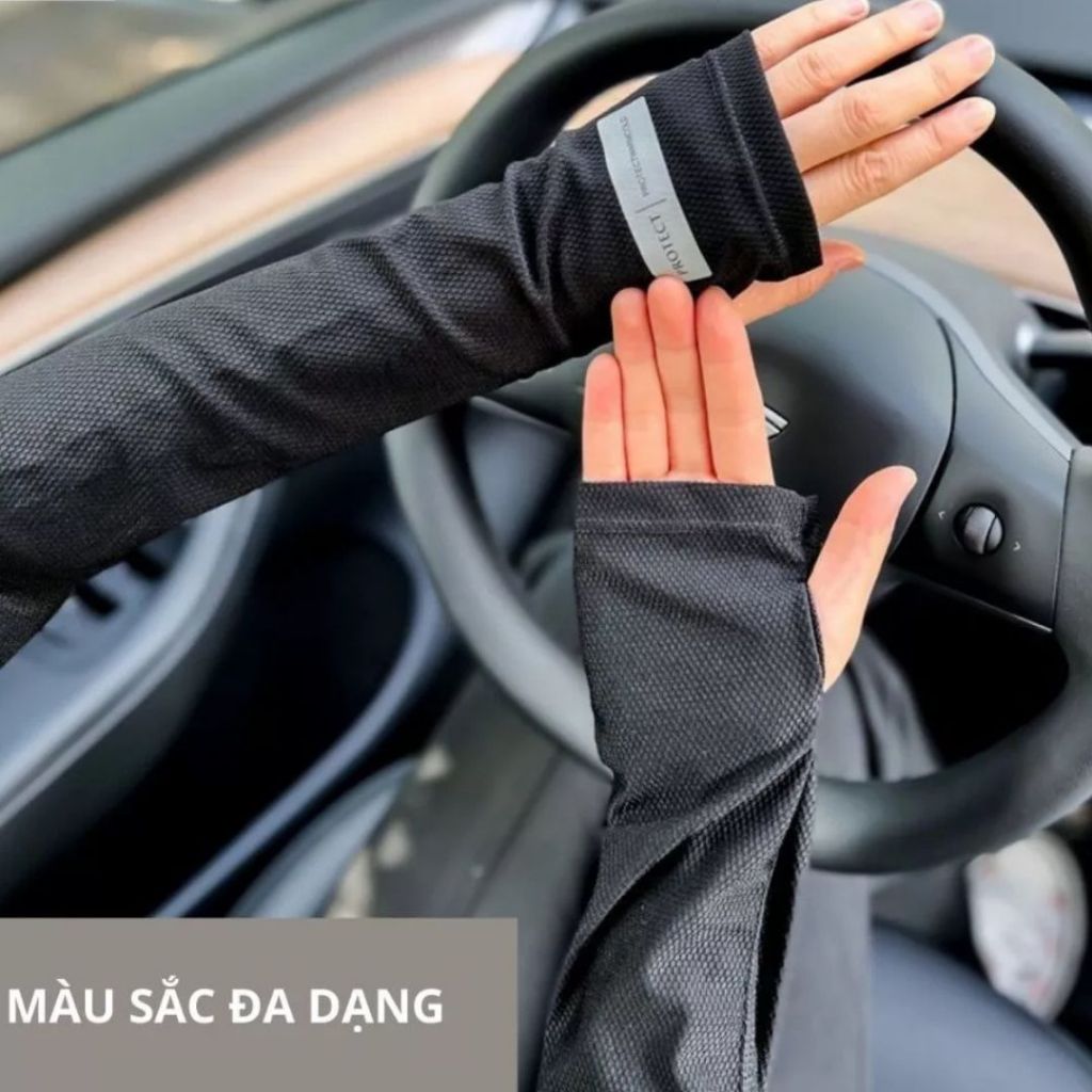 Găng tay chống nắng hở ngón,chống tia UV, tia cực tím nam nữ, bao tay đi nắng xỏ tay hở ngón thoáng khí