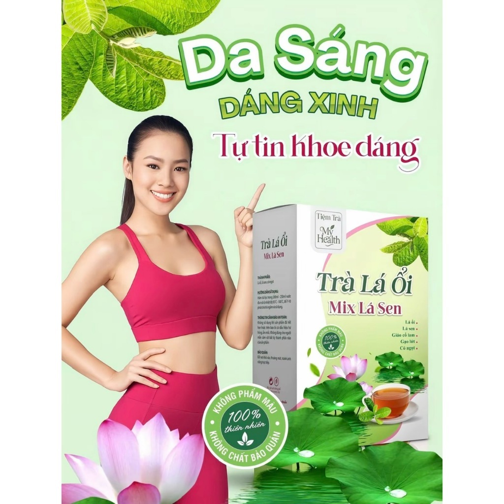 TRÀ LÁ ỔI MIX LÁ SEN , Thơm Ngon Thanh Mát, Tiện Và Rễ Sử Dụng Khoẻ Từ Bên Trong