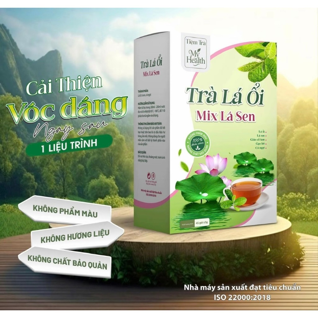 TRÀ LÁ ỔI MIX LÁ SEN , Thơm Ngon Thanh Mát, Tiện Và Rễ Sử Dụng Khoẻ Từ Bên Trong