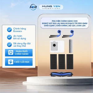 Phụ kiện chính hãng cho Robot hút bụi lau nhà Ecovacs T90 Pro Omni Chổi cạnh | Chổi chính | Bộ lọc | Con lăn