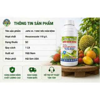 JAPA VIL 110SC 1L – PHUN 2,5 HA – SIÊU NẤM BỆNH, SẠCH NẤM MÁT BÔNG, LƯU DẪN MẠNH
