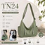 TN24 - Túi Đeo Vai Nữ Nylon Hàn Quốc Chống Nước, Túi Tote Đeo Chéo Dung Tích Lớn, Túi Xách Đi Học Đi Làm Thời Trang