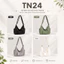 TN24 - Túi Đeo Vai Nữ Nylon Hàn Quốc Chống Nước, Túi Tote Đeo Chéo Dung Tích Lớn, Túi Xách Đi Học Đi Làm Thời Trang