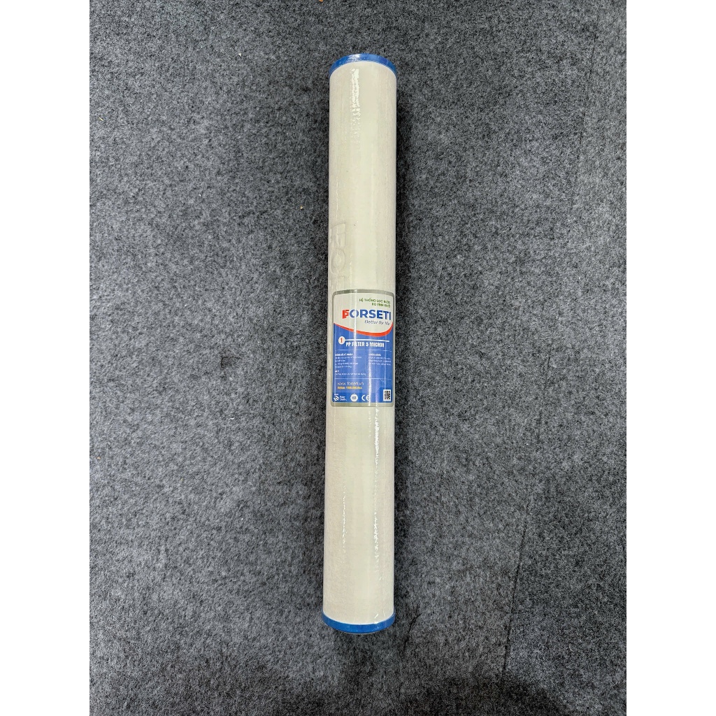 Lõi Lọc Thô PP Số 1 20 INCH Cấu Tạo Từ Bông PP Ép 5 Micron Loại Bỏ Tạp Chất Lọc Đầu Nguồn Cho Nước Sinh Hoạt