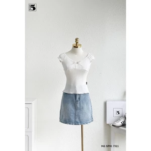 Chân váy ngắn Jeans Twentyfive dáng chữ A basic dễ phối đồ 7311