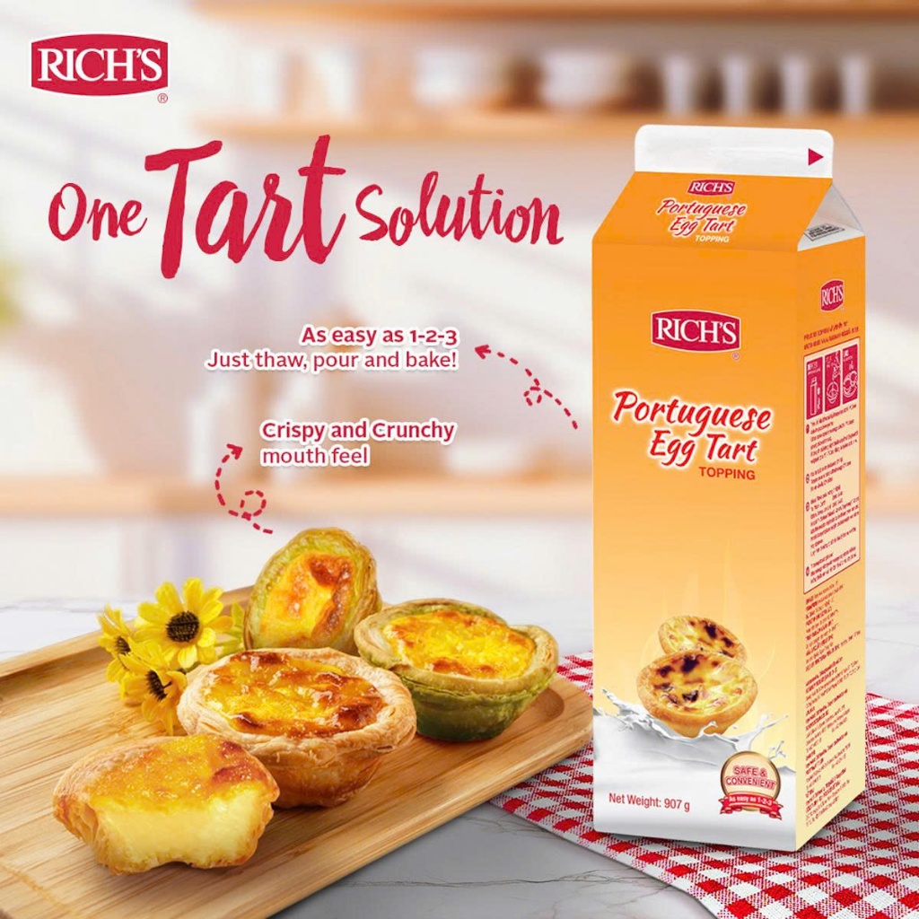 Combo bánh Tart trứng (1 Hộp kem + 1 Túi đế bánh)