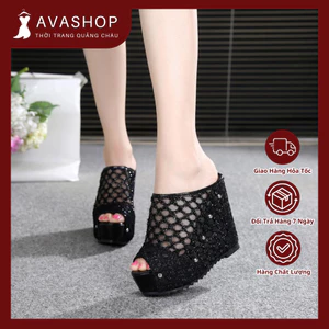 Dép Lưới Đế Xuồng Tăng Chiều Cao Êm Chân AG69