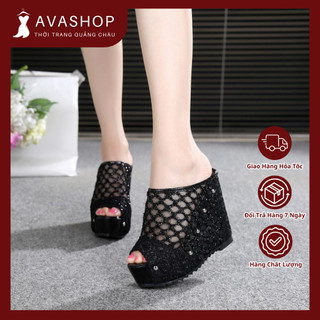 Dép Lưới Đế Xuồng Tăng Chiều Cao Êm Chân AG69