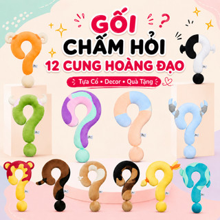 2u.lifestyle_Gối Tựa Cổ "?" 12 Cung Hoàng Đạo Dùng Cho Thư Giãn, Quà Tặng, Du Lịch Chất Liệu Mềm Mại, Thoải Mái