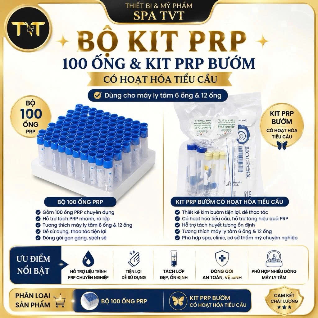 BỘ KÍT 100 ỐNG , BỘ KIT BƯỚM CHO MÁY LY TÂM 6 ỐNG VÀ 12 ỐNG. BỘ KIT SỬ DỤNG CHO PRP