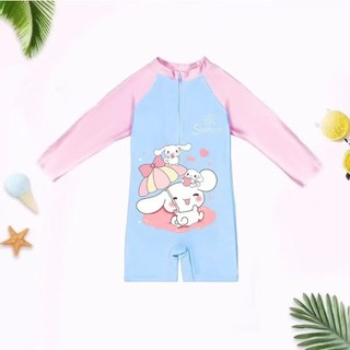 Đồ bơi mới mùa hè cho bé gái – Tay ngắn & tay dài, vải polyester chống nắng, phù hợp hồ bơi và nhiều nơi khác.