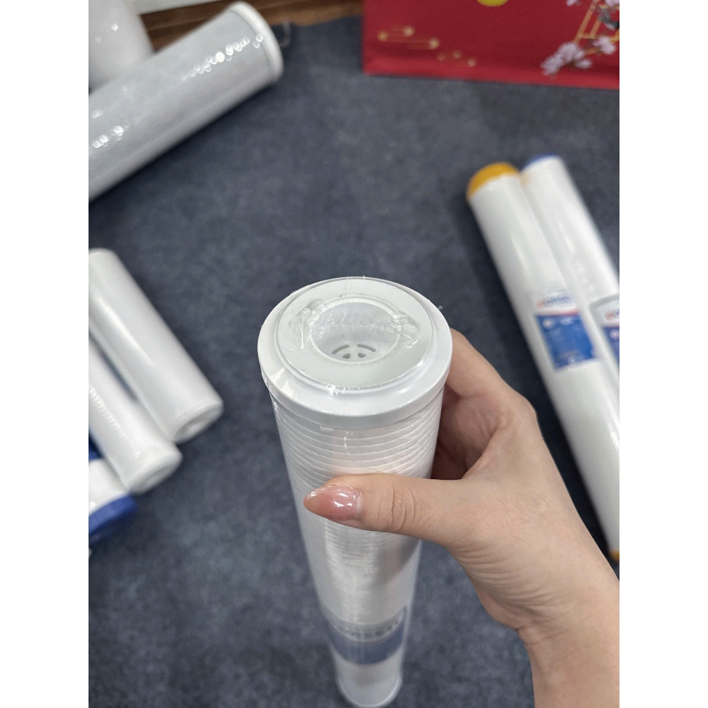 Lõi Lọc Số 3 20 INCH Bông PP 1 Micron Loại Bỏ Tạp Chất Nhỏ, Rong Rêu Trong Nước - Lọc Nước Đầu Nguồn