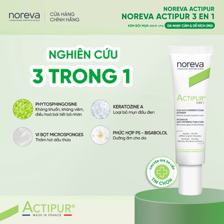 Combo GIẢM MUN và PHỤC HỒI Actipur 3in1 Intensive Anti-Imperfection Care 30ml & Cicadiane Repair Cream 40ml