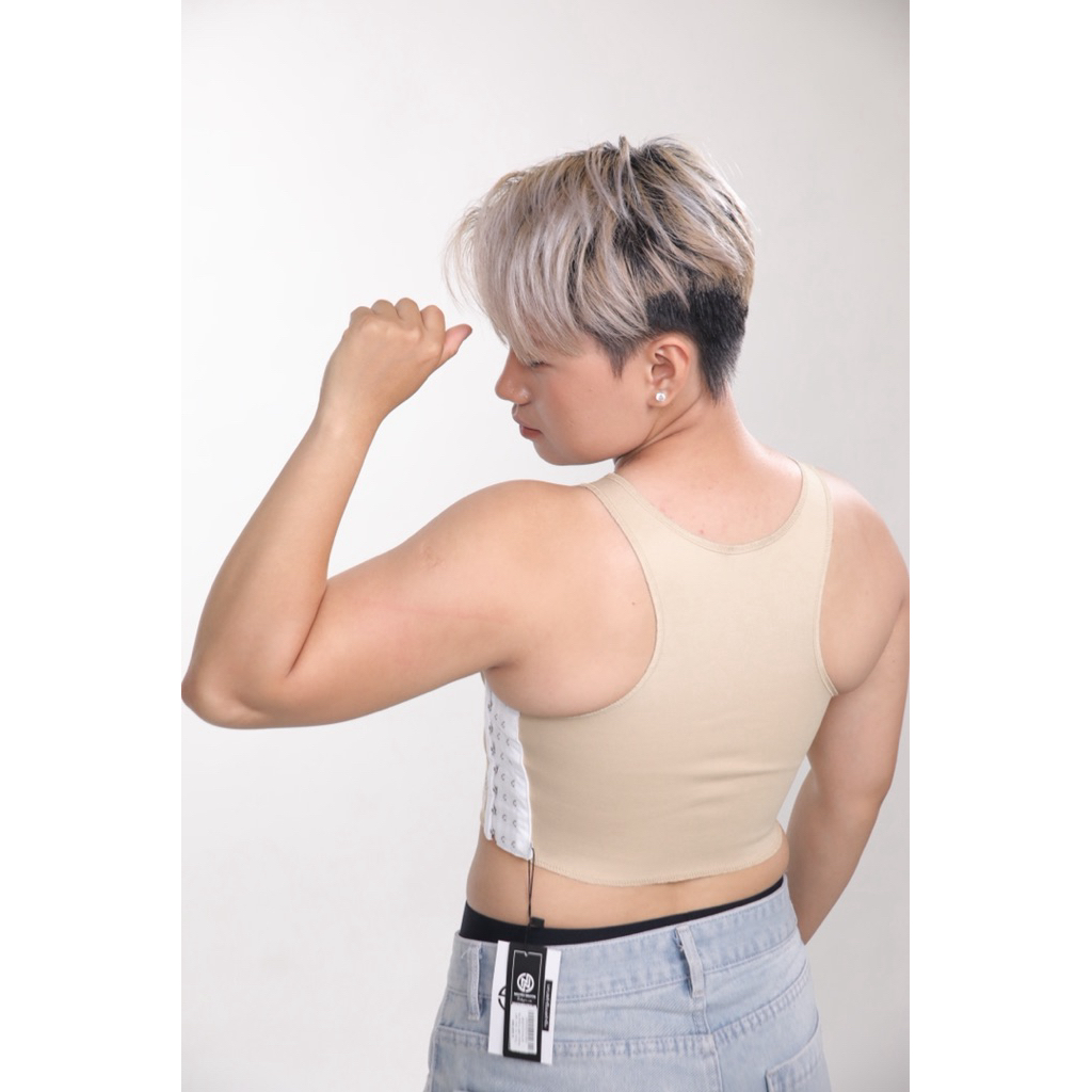 Áo Lót Nịt Bó Ngực Không Viền Không Gen Tomboy Thể Thao Gym Thun Trơn Ba Lỗ Nữ Bigsize Chống Sốc Khóa Cài Nguyễn Nguyên