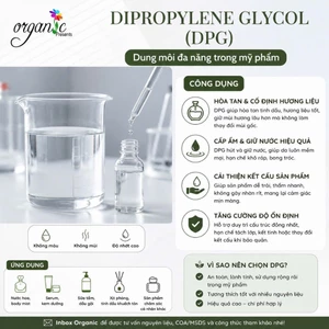 Dipropylene Glycol (DPG) – Chất Mang Hương, Dung Môi Nước Hoa & Mỹ Phẩm