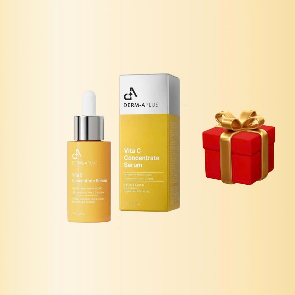 A136_[KÈM QUÀ] Serum Vit C Derm A Plus Vit C Concentrate Serum 30ml