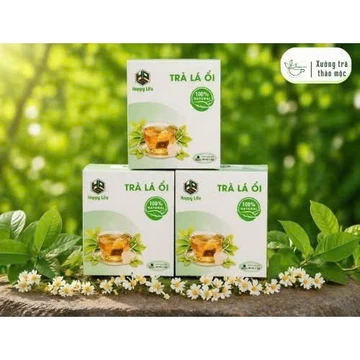 [Combo 3 bịch 180 gói lọc] Trà Lá Ổi Rừng Happy Life -Trà Hỗ Trợ Giảm Mỡ Máu, Cải Thiện Tiêu Hóa, Ngăn Ngừa Lão Hóa