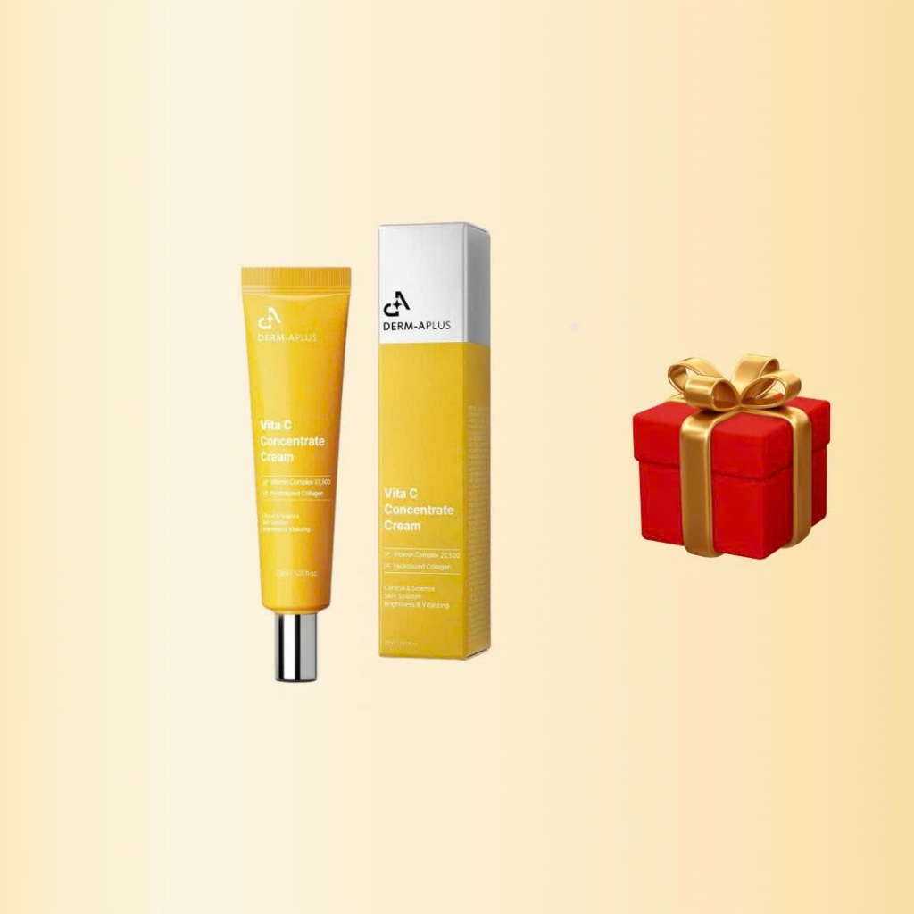A131_[ KÈM QUÀ] Kem dưỡng Vit C Derm A Plus Vit C Concentrate Cream 30ml