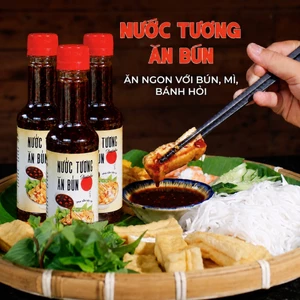 Combo 3 Chai Nước Tương Pha Sẵn Tỏi Ớt Ăn Liền Shiitake 270g Trang Trại Sạch Thôn Xanh Farm