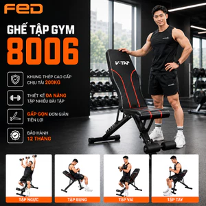 Ghế Tập Gym Tại Nhà 8006 Điều Chỉnh Đa Năng, Ghế Tập Tạ Gấp Gọn Chịu Tải 200kg(1 Đổi 1 Trong 7 Ngày)