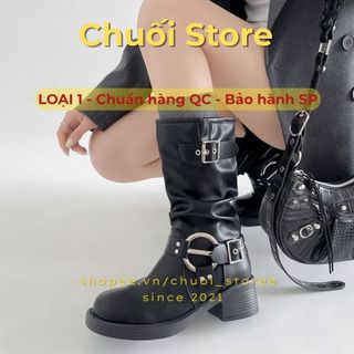 Giày boot nữ da PU tổng hợp dệt vải đế cao su êm ái sang trọng cao cấp thuận tiện