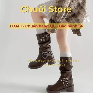 Giày boot nữ da PU tổng hợp dệt vải đế cao su êm ái sang trọng cao cấp thuận tiện