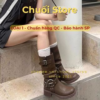 Giày boot nữ da PU tổng hợp dệt vải đế cao su êm ái sang trọng cao cấp thuận tiện
