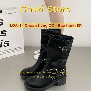 Giày boot nữ da PU tổng hợp dệt vải đế cao su êm ái nhẹ chân thuận tiện dễ mang