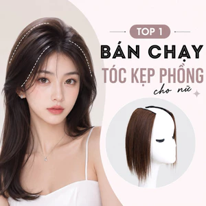 KẸP TÓC GIẢ PHÍM PHỒNG LÀM DÀY TÓC ĐA NĂNG TỰ NHIÊN DỄ SỬ DỤNG HÌNH THẬT