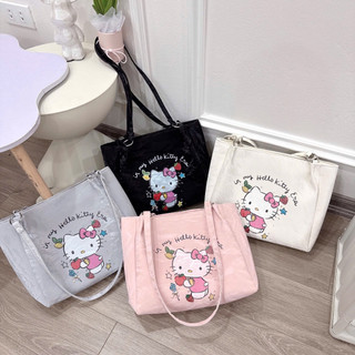 [LM2599] Túi Công Sở Túi Xách Nữ Tote Da Nhung Mịn In My Hello Kitty Era