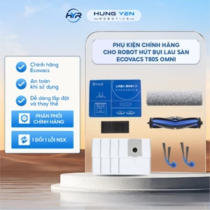 Phụ kiện chính hãng cho robot hút bụi lau sàn Ecovacs T80S Omni - Chổi cạnh | Chổi chính | Con lăn | Bộ lọc | Túi rác