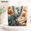 Túi Tote Canvas Nữ TN39 Họa Tiết Thêu Dệt Vintage Cao Cấp, Túi Xách Vai Đi Học Đi Làm Dung Tích Lớn Có Khóa Kéo