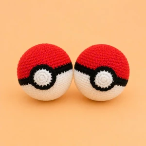 Móc khóa len quả cầu pokemon móc khóa thủ công handmade