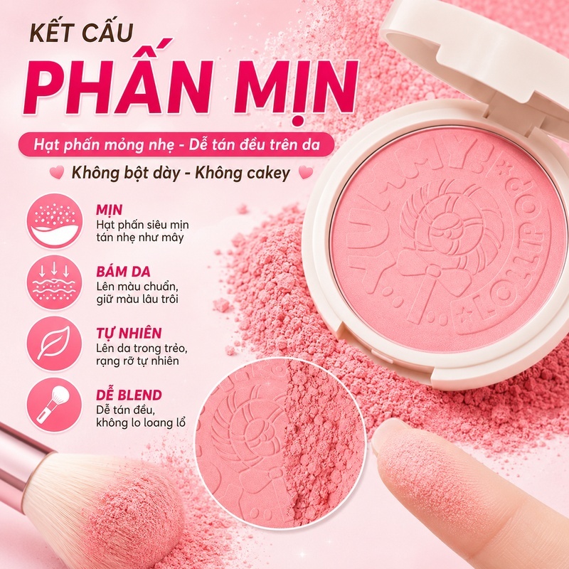 Xixi Phấn Má Hồng Ngọt Ngào, Màu Sắc Tự Nhiên, Làm Sáng Da, Phấn Mịn, Trang Điểm Hàng Ngày D764