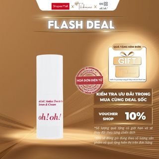 Serum Dạng Kem 2in1 Dưỡng Sáng, Cấp Ẩm Và Ngừa Lão Hóa oh!oh! Antiox Two in One Serum & Cream