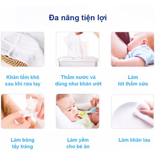 -Khăn khô đa năng (bịch 200g ) dùng cho em bé hoặc dùng cho phun xăm thẩm mĩ