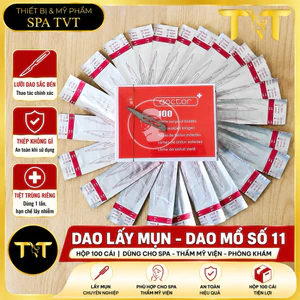 DAO LẤY MỤN DOCTOR SỐ 11 HỘP 100 CÁI, LƯỠI DAO PHẪU THUẬT TIỆT TRÙNG DÙNG CHO SPA, THẨM MỸ