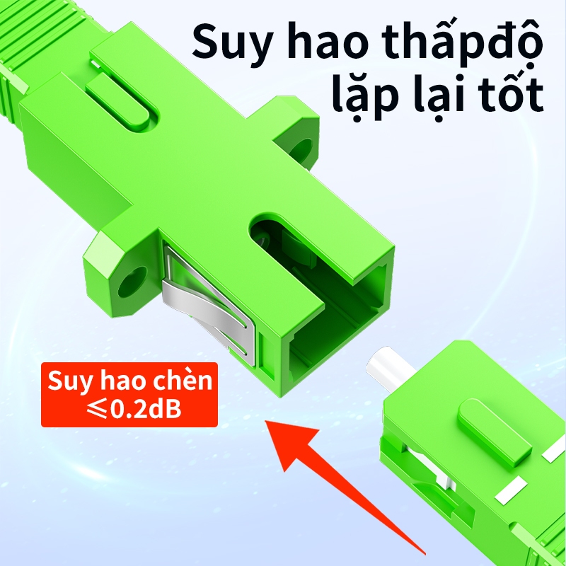 Adapter Quang SC/APC Đơn Đầu Nối Cáp Quang SC APC Bộ Ghép Nối Sợi Quang FTTH
